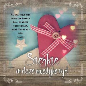 Kaart 'Sterkte - Psalm 23' - MA19022 -  Brocante bij MajesticAlly