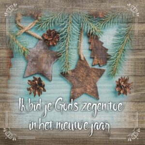 Kerstkaart 'Gods zegen' - MA19041 -  Christelijke kerstkaarten bij MajesticAlly