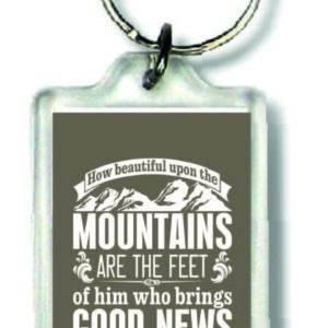 Sleutelhanger how beautiful upon the mou - MA23016 -  Bible Verses bij MajesticAlly