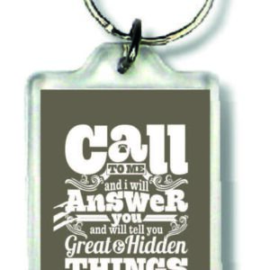 Sleutelhanger call to me - MA23027 -  Bible Verses bij MajesticAlly