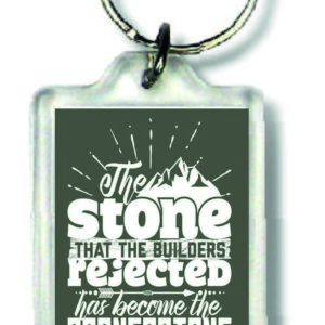 Sleutelhanger the stone - MA23028 -  Bible Verses bij MajesticAlly