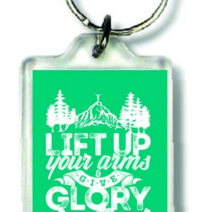 Sleutelhanger lift up your arms - MA23030 -  Bible Verses bij MajesticAlly