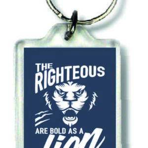 Sleutelhanger the righteous are bold - MA23034 -  Bible Verses bij MajesticAlly