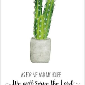 Kaart 'As for me and my house' - MA25004 -  Beautiful Day bij MajesticAlly