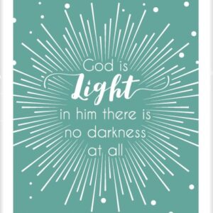 Kaart 'God is light' - MA25017 -  Beautiful Day bij MajesticAlly