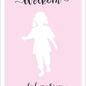 Kaart 'Welkom lief meisje' - MA25035 -  Beautiful Day bij MajesticAlly