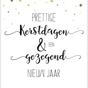 Kerstkaart 'Gouden sterrenregen' - Beautiful Day - MA25051 -  Christelijke kerstkaarten bij MajesticAlly