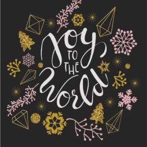 Kerstkaart 'Joy to the world- Beautiful Day - MA25053 -  Christelijke kerstkaarten bij MajesticAlly