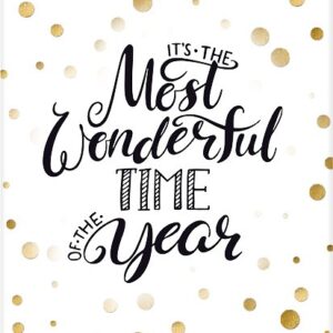 Kerstkaart 'Most wonderful time' - Beautiful Day - MA25054 -  Algemene kerstkaarten bij MajesticAlly