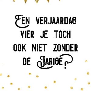 Kerstkaart 'Een verjaardag vier je toch ook niet zonder jarige?' - Visje - MA26006 -  Visje kerstkaarten bij MajesticAlly