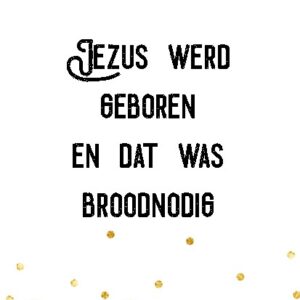 Kerstkaart 'Jezus werd geboren' - Visje - MA26007 -  Visje kerstkaarten bij MajesticAlly