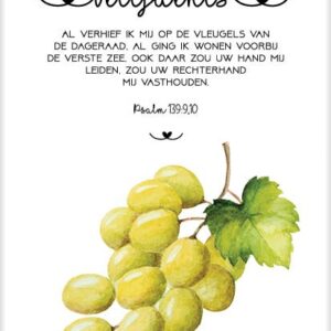 Kaart 'Belijdenis - druiventros' - MA31054 -  Bloom bij MajesticAlly