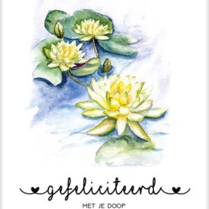 Kaart 'Gefeliciteerd met je doop' - MA31009 -  Bloom bij MajesticAlly