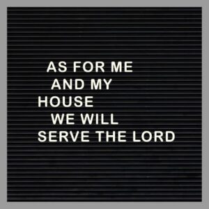 Kaart 'As for me and my house' - MA32012 -  Words&Letters bij MajesticAlly