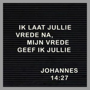 Kaart 'Mijn vrede geef ik u' - MA32010 -  Words&Letters bij MajesticAlly