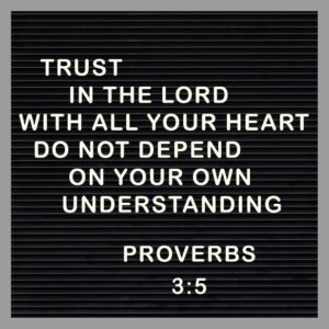 Kaart 'Trust in the Lord' - MA32005 -  Words&Letters bij MajesticAlly