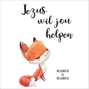 Cadeaubordje vosje beloofd is beloofd - MA17611 -  Cadeaubordjes klein bij MajesticAlly