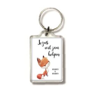 Sleutelhanger vosje beloofd is beloofd - MA25505 -  Beautiful Day  bij MajesticAlly