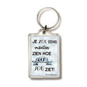 Sleutelhanger hoe God jouw ziet - MA24117 -  Hour of Power bij MajesticAlly