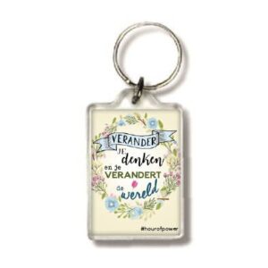 Sleutelhanger verander je denken - MA24113 -  Hour of Power bij MajesticAlly