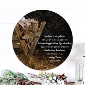 Kerstcirkel 'Een Kind is ons geboren' - MA39803 -  Diverse kerstcadeaus bij MajesticAlly