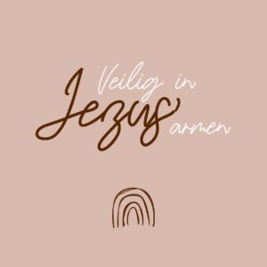 Interieurbord 'Veilig in Jezus' armen' - MA44101 -  Interieurborden bij MajesticAlly