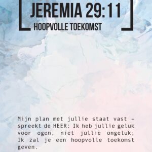 Bijbeltekstkaart 'Jeremia 29:11' NBV21 - MA42001 -  Interieurkaarten bij MajesticAlly