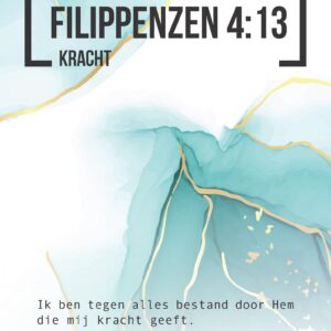 Bijbeltekstkaart 'Filippenzen 4:13' NBV21 - MA42004 -  Interieurkaarten bij MajesticAlly