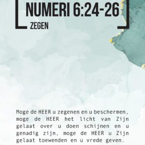 Bijbeltekstkaart 'Numeri 6:24-26' NBV21 - MA42011 -  Interieurkaarten bij MajesticAlly