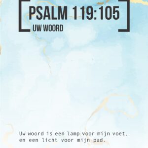 Bijbeltekstkaart 'Psalm 119:105' SV - MA42108 -  Interieurkaarten bij MajesticAlly