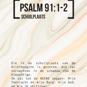 Bijbeltekstkaart 'Psalm 91:1-2' SV - MA42109 -  Interieurkaarten bij MajesticAlly