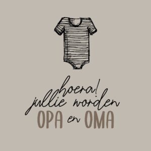 Wenskaart 'Hoera, jullie worden opa en oma' - MA44006 -  LUV2022 bij MajesticAlly