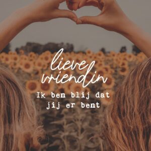 Wenskaart 'Lieve vriendin' - MA44011 -  LUV2022 bij MajesticAlly