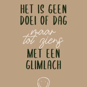 Wenskaart 'Tot ziens' - MA44012 -  LUV2022 bij MajesticAlly