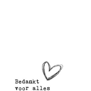Wenskaart 'Bedankt voor alles' - MA44014 -  LUV2022 bij MajesticAlly