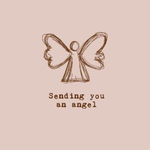 Wenskaart 'Sending you an angel' - MA44036 -  LUV2022 bij MajesticAlly