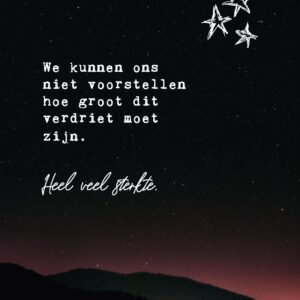 Wenskaart 'Heel veel sterkte' - MA44045 -  LUV2022 bij MajesticAlly