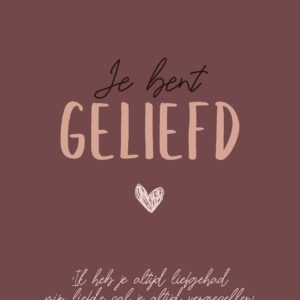 Interieurbord 'Je bent geliefd - Jeremia 31:3' - MA44112 -  Interieurborden bij MajesticAlly