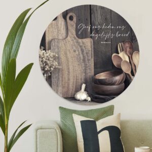 Muurcirkel 'Dagelijks brood' - 60 cm - MA39321 -  Wanddeco bij MajesticAlly