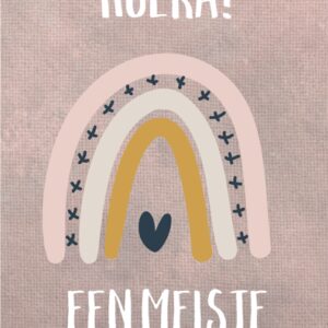 Wenskaart 'Een meisje' - MA43004 -  Courage bij MajesticAlly