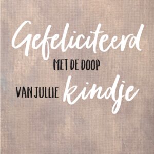 Wenskaart 'Doop kindje' - MA43006 -  Courage bij MajesticAlly