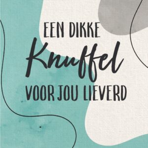 Wenskaart 'Een dikke knuffel' - MA43046 -  Courage bij MajesticAlly