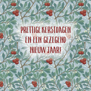 Prettige kerstdagen en een voorspoedig nieuw jaar