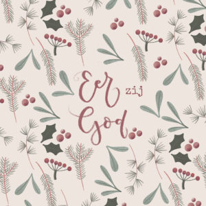 Kerstkaart 'Eer zij God'