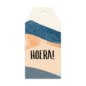 Cadeaulabel 'Hoera!'
