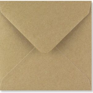 Vierkante kraft envelop (16x16 cm)