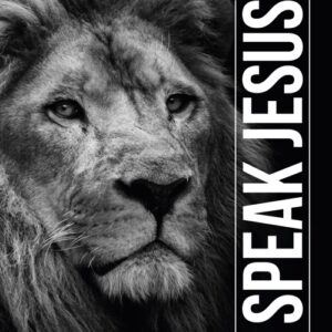 A4 poster met de tekst 'I speak Jesus'