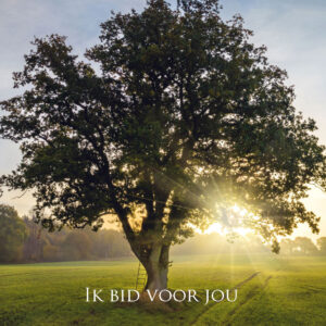 MA34106 - Vierkante wenskaart 'Ik bid voor jou'