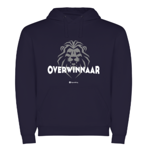 Hoodie Overwinnaar Marineblauw