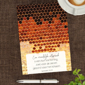 Notitieblok Een vriendelijke uitspraak - honingraat
